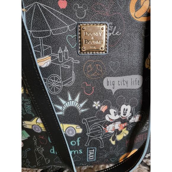 Dooney & Bourke Disney All Over New York City Mickey and Minnie Tote Bag - Picture 2 of 10